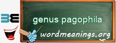 WordMeaning blackboard for genus pagophila